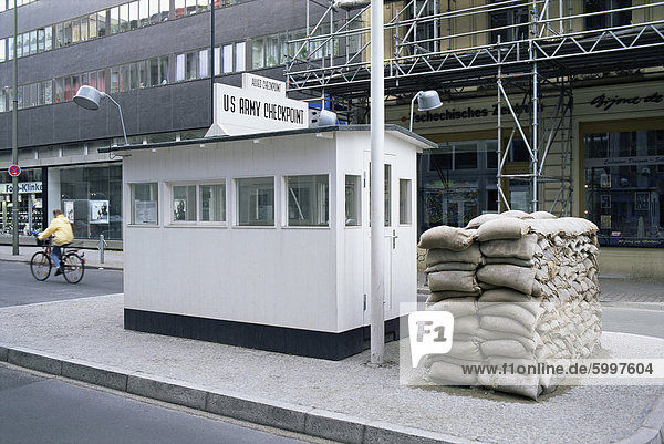 Prüfpunkt Charlie  border-Steuerelement  West Berlin  Berlin  Deutschland  Europa