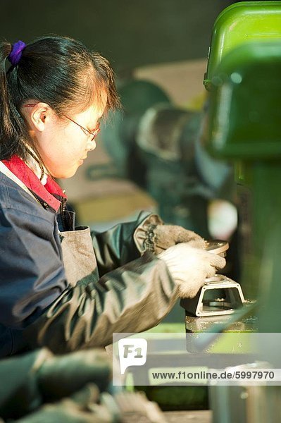 Arbeiter  technische Industrie  Hebei  Provinz Hebei  China  Asien