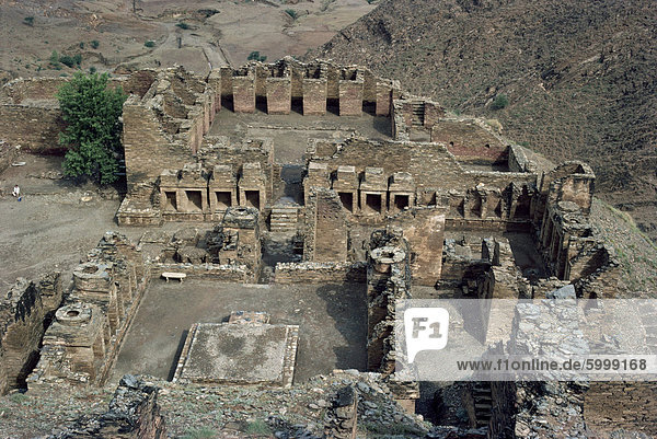 Die Ruinen des Klosters Takht-Bhai aus der Gandhara-Zeit  im nordwestlichen Pakistan  Asien