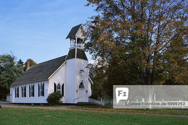 Clapboard methodistische Kirche  Dutchess County  New York State  Vereinigten Staaten von Amerika  Nordamerika