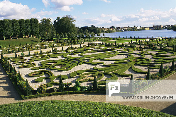 Formaler Garten  Frederiksborg Slot  Böblingen  Seeland  Dänemark  Skandinavien  Europa