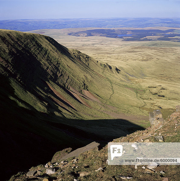 Black Mountain Brecon Beacons Powys Wales Vereinigtes Königreich Europa