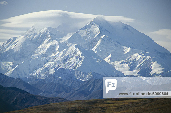 Mount McKinley  bei 20320 Meter der höchste Berg in Nordamerika  Denali Nationalpark  Alaska  Vereinigte Staaten von Amerika (U.S.A.)  Nordamerika