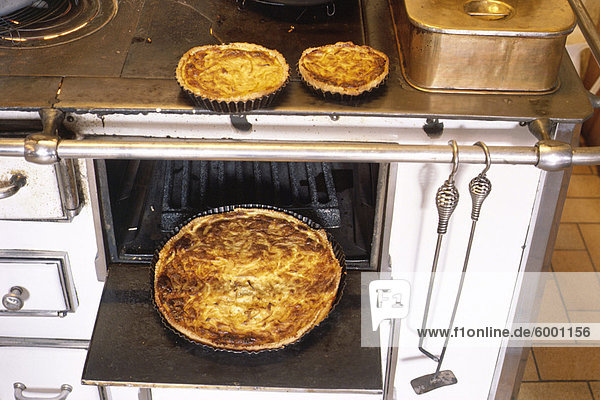 French onion tarts and oven  France  Europe
