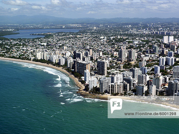 Luftbild von San Juan  Puerto Rico  Karibik  Caribbean  Mittelamerika