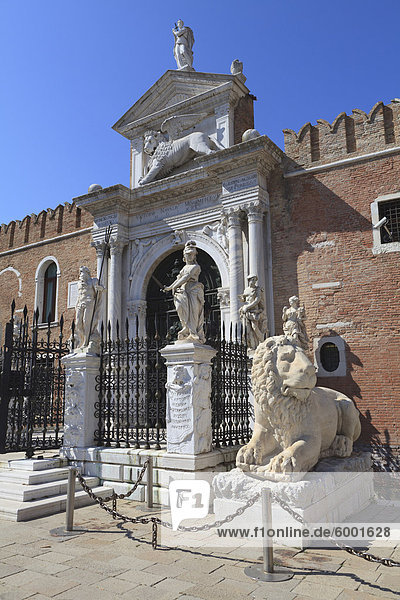 Die Porta Magna  Arsenal in Venedig  UNESCO World Heritage Site  Veneto  Italien  Europa