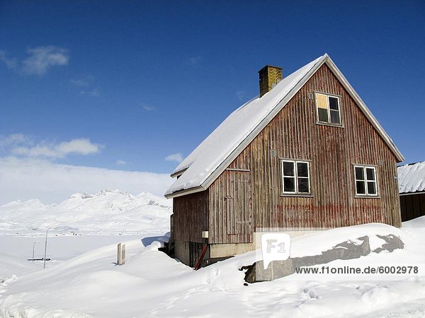 View in Tasiilaq village  East Greenland  Polar Regions
