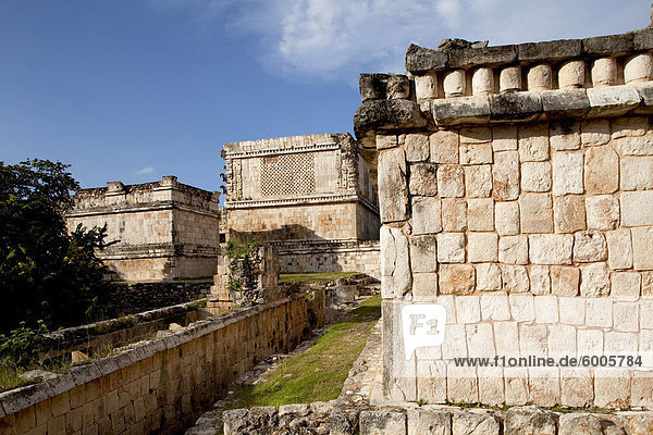 The Nunnery Quadrangle  Uxmal  UNESCO World Heritage Site  Yucatan  Mexico  North America