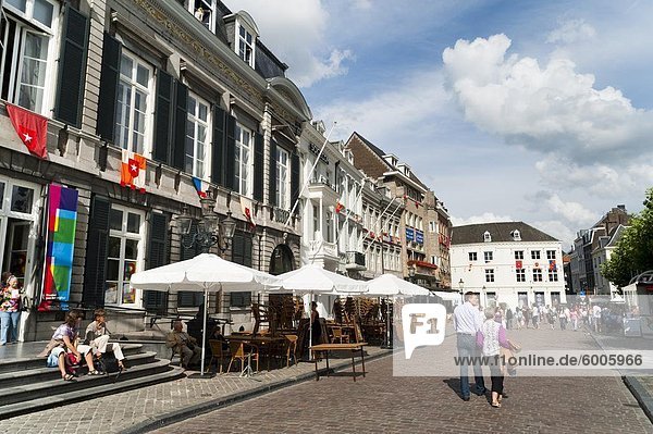 Vrijthof Square  Maastricht  Limburg  The Netherlands  Europe