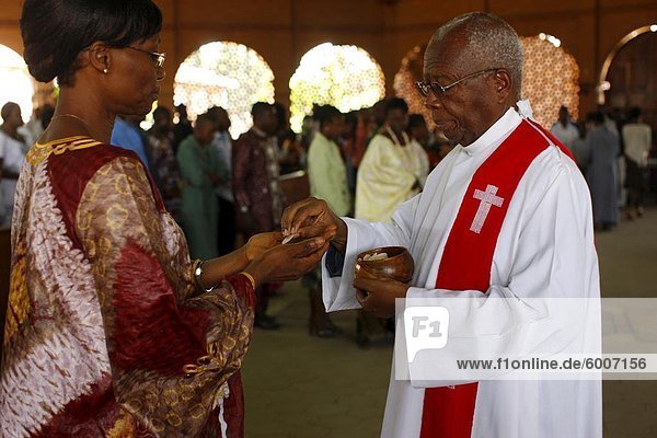 Catholic Mass in Lome  Togo  West Africa  Africa