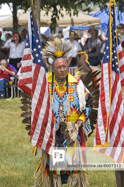 Indianische Powwow Taos  New Mexico  Vereinigte Staaten von Amerika  Nordamerika