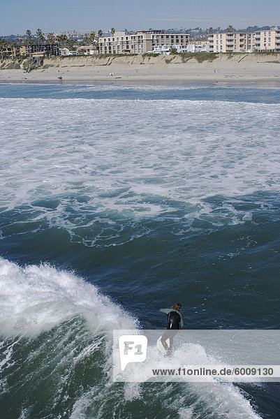 Surfer  Pacific Beach  San Diego  California  United States of America  North America