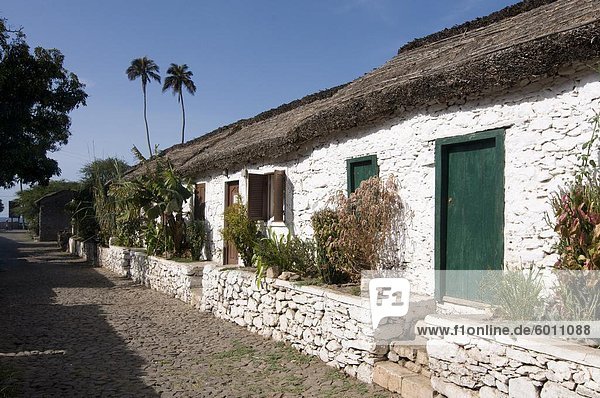 Gebäude Stadt Sehenswürdigkeit Afrika Kap Verde Kapverden Kapverdische Inseln alt