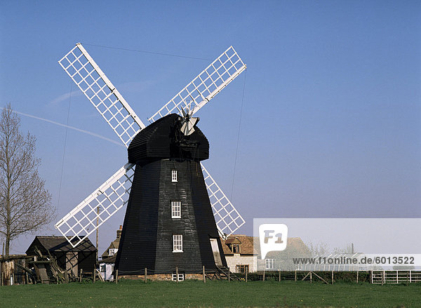 Windmühle  Loosley Zeile  in der Nähe von Princes Risborough  Buckinghamshire  England  Vereinigtes Königreich  Europa