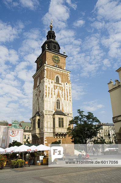 Tuchhallen (Ratusz)  Marktplatz (Rynek Glowny)  Old Town District (Stare Miasto)  Krakow (Krakau)  UNESCO World Heritage Site  Polen  Europa