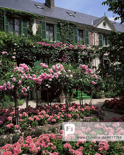 Frankreich Europa Wohnhaus Garten Giverny