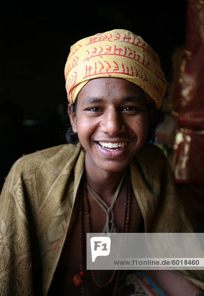 Brahmin boy  Kathmandu  Nepal  Asia