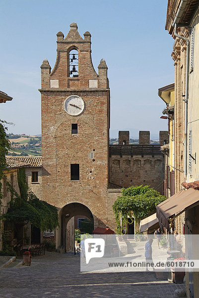 Gradara  Altstadt  Adriaküste  Region Emilia-  Italien und Europa