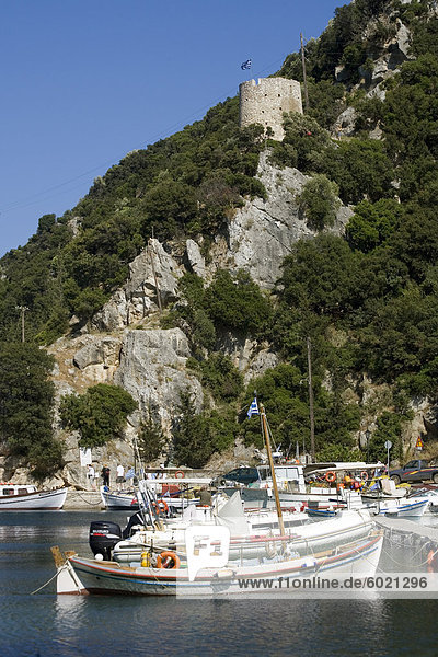 Vathy Hafen  Ithaca  Ionische Inseln  griechische Inseln  Griechenland  Europa