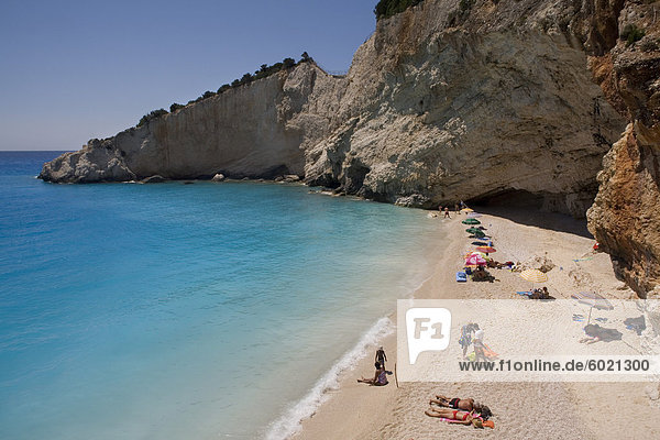 Porto Katsiki beach  Lefkada  Ionian islands  Greek Islands  Greece  Europe