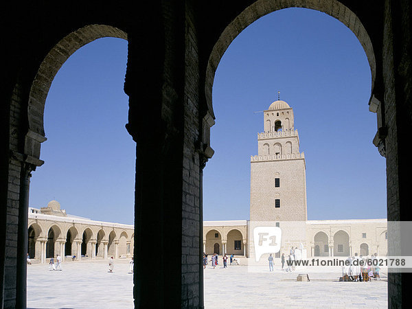 Der großen Moschee  Kairouan  UNESCO World Heritage Site  Tunesien  Nordafrika  Afrika