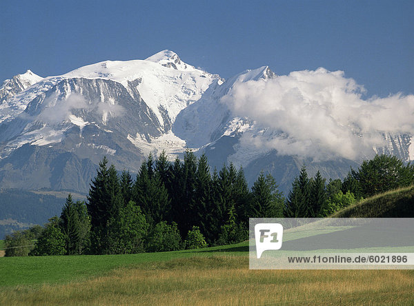 Mont Blanc  Haute Savoie Rhone Alpes  französische Alpen  Frankreich  Europa
