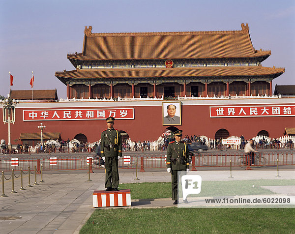 Gate of Heavenly Peace  Tiananmen Square  Beijing  China  Asia