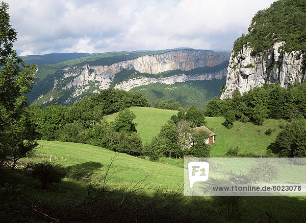 Combe Laval  Parc Naturel Regional du Vercors  Drome  Rhonetal  Rhone Alpes  französische Alpen  Frankreich  Europa