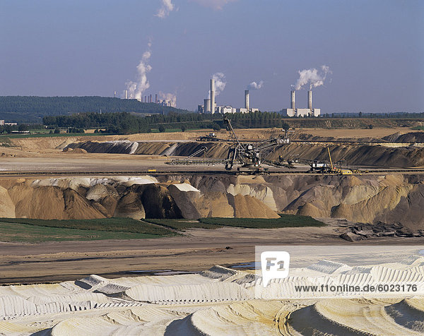 Brown coal mining Bergheim near Cologne Germany Europe