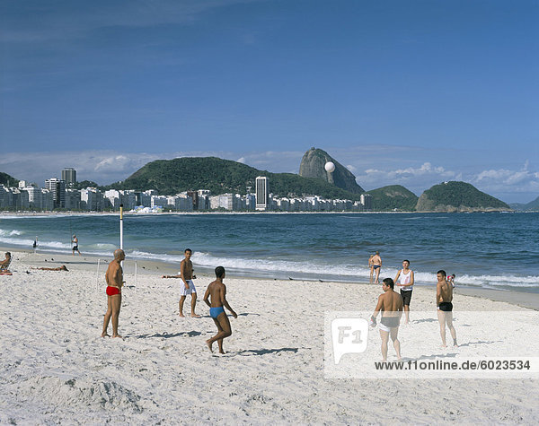 Copacabana beach  Rio de Janeiro  Brazil  South America