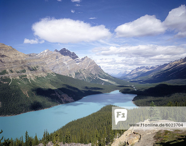 Peyto Lake  Mount Patterson und Mistaya Tal  Banff National Park  UNESCO Weltkulturerbe  Alberta  Kanada  Nordamerika