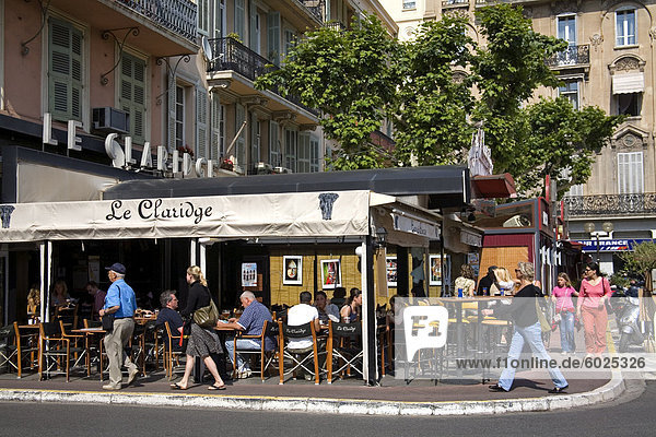 Restaurant  Place de Gaulle  Cannes  Alpes Maritimes  Provence  Cote d ' Azur  Côte d ' Azur  Frankreich  Europa