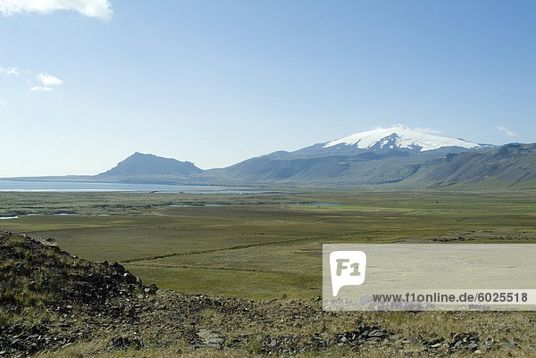 Ansicht der Snaefellsness Berg  Island  Polarregionen