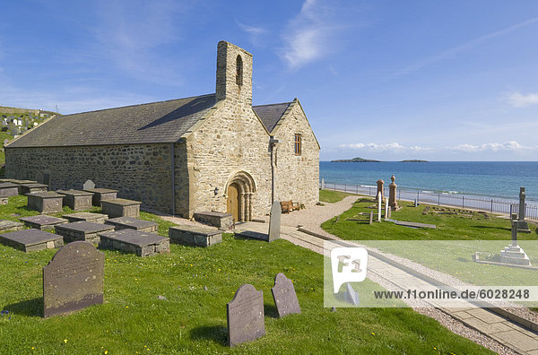 St. Hywyn's church and graveyard  Aberdaron  Llyn Peninsula  Gwynedd  North Wales  Wales  United Kingdom  Europe