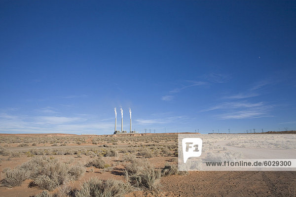 Navajo Generating Station  near Lake Powell and Antelope Canyon  Arizona  United States of America  North America
