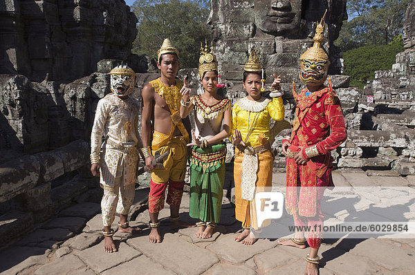 Bayon Tempel  Angkor Thom  Siem Reap  Kambodscha  Indochina  Südostasien  Asien