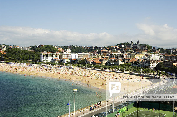 Bay Beach  San Sebastian  Basque Country  Euskadi  Spain  Europe