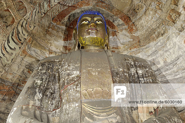 Buddhistische Höhlen in Yungang  datierend aus dem 5. und 6. Jahrhundert  UNESCO-Weltkulturerbe  Datong  Shanxi  China  Asien