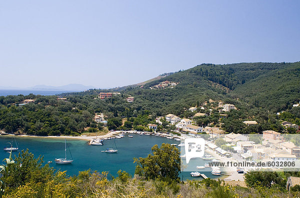Hafen Europa sehen Ansicht Korfu Griechenland Griechische Inseln Ionische Inseln