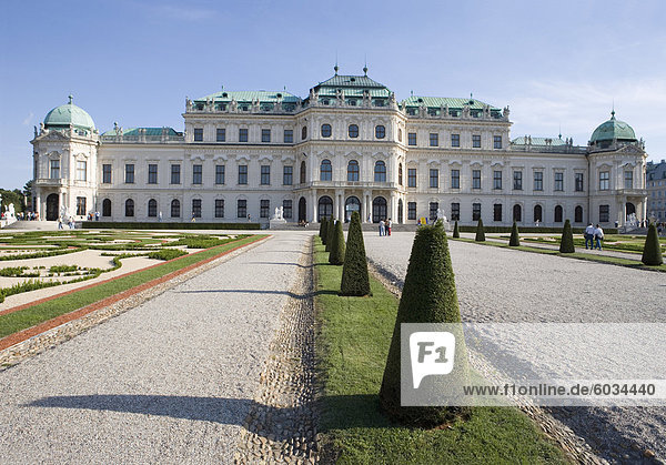 Belvedere und Gärten  Wien  Österreich  Europa