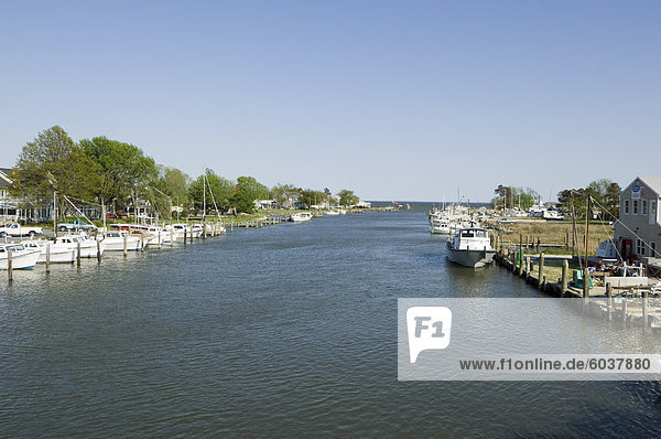 Knapp Narrows Tilghman Insel Talbot County Chesapeake Bay Area Maryland USA Nordamerika