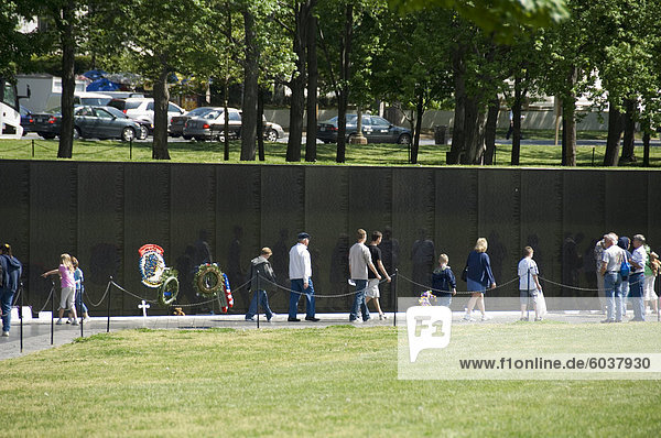 Vietnam Veterans Memorial Wall  Washington D.C. (District of Columbia)  United States of America  North America