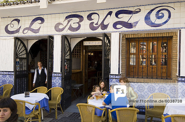 Tapas bar and restaurant in the El Arenal area near the bull ring  Seville  Andalusia  Spain  Europe