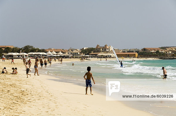 Beach at Santa Maria  Sal (Salt)  Cape Verde Islands  Africa