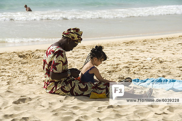 Beach at Santa Maria  Sal (Salt)  Cape Verde Islands  Africa
