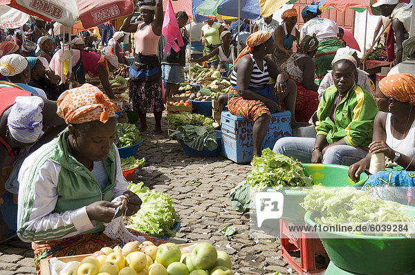 Markthalle in Assomada  Santiago  Kapverdische Inseln  Afrika