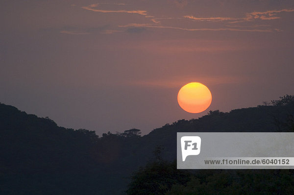 Sonnenuntergang über Punta Islita  Nicoya Inselunterschrank  Costa Rica  Mittelamerika