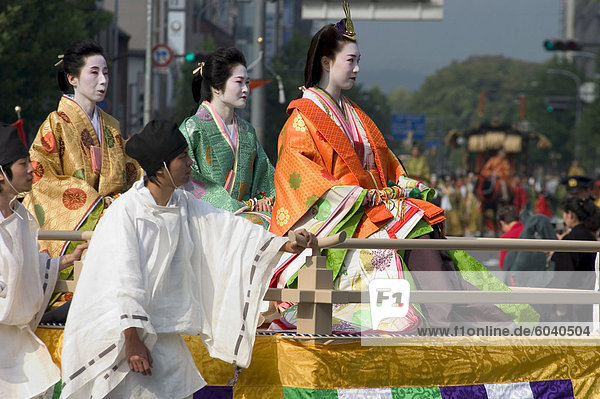 Jidai Matsuri  Festival of the Ages  procession  Kyoto city  Honshu  Japan  Asia