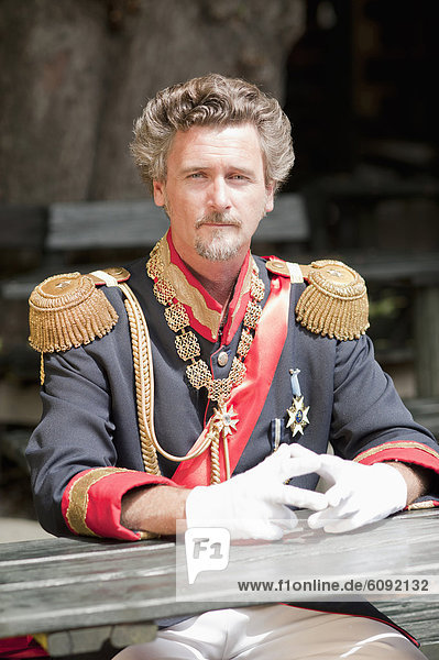 Germany  Man as King Ludwig of Bavaria  portrait