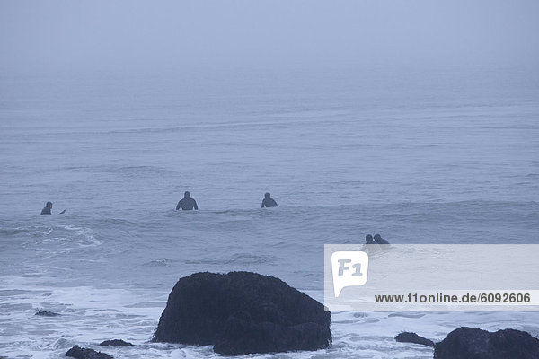 Surfers in California.